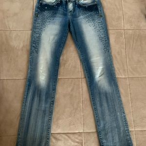 ReRock Sequin Denim Stretch Jeans
